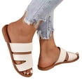 thumbnail image 5 of Mostsola Slippers for Women Lightweight Soft Slide Sandals Casual Flats Summer Beach Shoes, 5 of 6