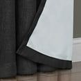 thumbnail image 2 of Quinn 95-Inch Grommet Top 100% Blackout Window Curtain Panel in Black/Charcoal, 2 of 3