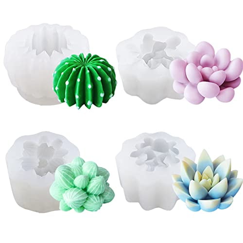 3D Cactus Silicone Mold Candy Cake Chocolate Fondant Mold Soap Candle Moulds