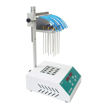 INTBUYING 12-Gas-Needles Dry-Type Termovap Nitrogen Sample Concentrator Pressure Blowing Concentrator
