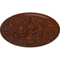 thumbnail image 3 of 31 1/4"OD x 2 1/4"P Baile Ceiling Medallion (Fits Canopies up to 6"), Hand-Painted Burnished Mahogany Crackle, 3 of 6