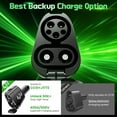 thumbnail image 4 of LJH 2-in-1 CCS1 & J1772 to Tesla Adapter for Model Y/3/S/X/Cybertruck - 250KW DC Fast Charging & 80A AC, NACS Compatible, Level 3 & Level 1-2 Charging Stations, 4 of 8