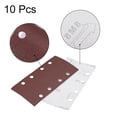 thumbnail image 3 of Hoja de Lijado con Gancho y Bucle de 100-granos y 8-agujeros de 7.3 x 3.6-pulgadas de Óxido de Aluminio para Lijadora 10pcs, 3 of 3