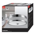 thumbnail image 2 of Carolina 1-Light Chrome Flush Mount Ceiling Light, 2 of 5