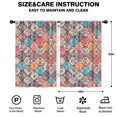 thumbnail image 2 of Blackout Kids Curtains,Multicolor Ethnic Geometric Pattern Childrens Insulated Curtains Set Of 2,Bedroom Essentials,Toddler Room Decor 42x63in(106x160cm), 2 of 5