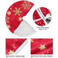 thumbnail image 2 of GZHJMY Christmas Tree Skirt Snowflakes Xmas Tree Skirt Floor Door Round Mat Decorations for Holiday Party Home Christmas Day Ornaments, 35.4", 2 of 6