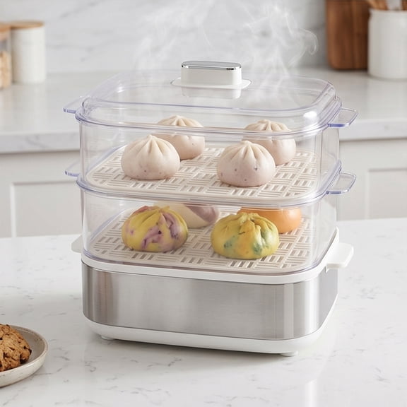 Silicone Steamer Mat Non Stick 11x8in Reusable Dumpling Bun Liner for Steamer Pot Vegetable Seafood Cooking Dishwasher Safe Microwave Safe Steaming