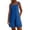 Blue, variant on TAGOLD Womens Short Jumpsuit Solid Color Sleeveless Cropped Length Summer Casual Romper