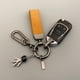 thumbnail image 5 of Billuyoard Llavero a prueba de herrumbre ligero lindo encantador cuero cordón llaves cadena anillo llaveros portátil resistente al desgaste llave hebilla Decoración del hogar Gris Billuyoard HA073912-03, 5 of 6