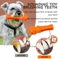 thumbnail image 2 of MSOVA Dog Toys for Aggressive Chewers-Indestructible Dog Toys for Large Medium Small Breed--Rubber Dog Chew Toy-Orange, 2 of 8