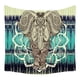 thumbnail image 1 of Tapicería de pared con elefante indio, microtela, 150 x 150 cm, 1 of 2