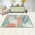 thumbnail image 2 of SKYSONIC 36x24in Tropical Palm Leaves Area Rug, Artistic Jungle Pattern Non-Slip Floor Carpet for Indoor Living Dining Room Bedroom, 2 of 7
