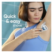 Venus Smooth Razor for Women, 3 Blades, Manual Razor, Handle and 6 Razor Blade Refills, Blue