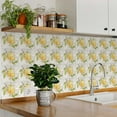 thumbnail image 2 of Mi Alma Vinyl Peel and Stick Lemon Rustic Sorrento L23 Backsplash Tile Stickers, White/Green/Yellow, 6" x 6" (24-Pack), 2 of 10