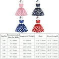 thumbnail image 6 of IBTOM CASTLE Kids Girls Polka Dots Princess Tutu Dress Bowknot Birthday Party Halloween Fancy Dress up 5-6 Years Red, 6 of 6