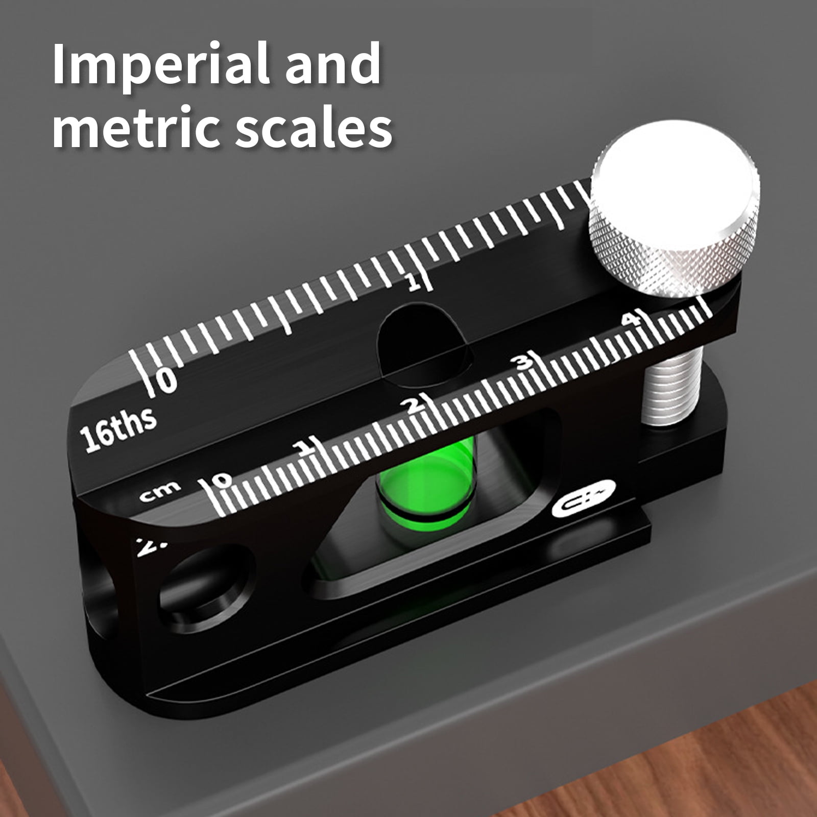 Industrial Spirit Levels Track 2.5inch/6inch/9inch Lightweight Aluminum Double Scale Adjustable Clamps Design
