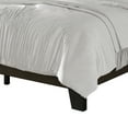 thumbnail image 5 of Castle Place Contemporary Corduroy Pleated Velvet Upholstered Twin Platform Bed, Brown, 5 of 8
