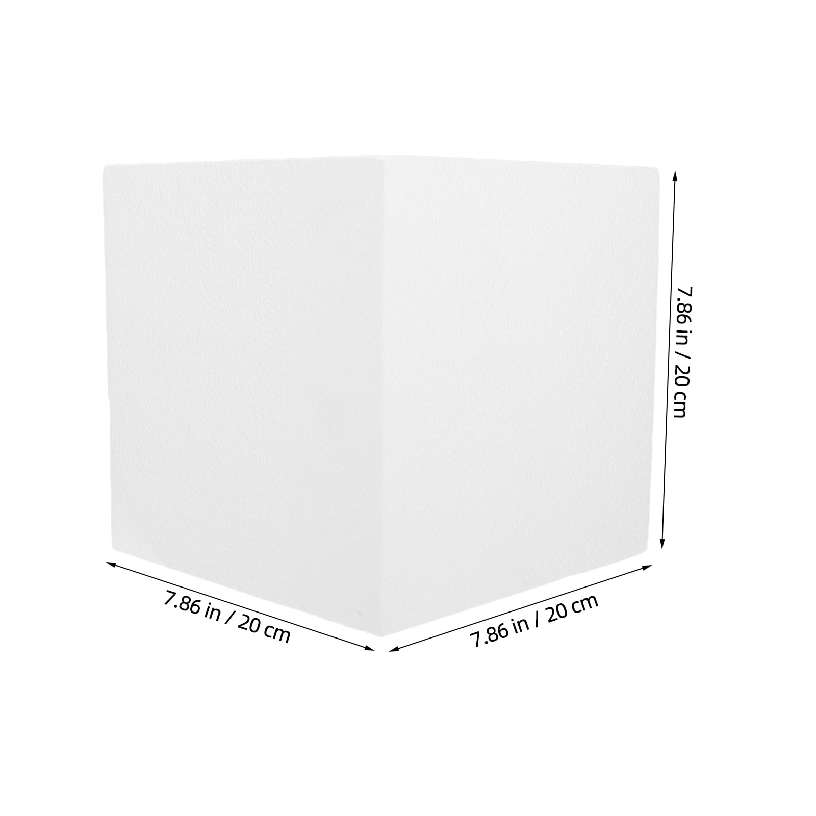 DEEPCRAFF 2Pcs High Density White Foam Cubes for Crafting Easy to Shape Modeling Foam for Floral Use