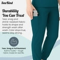 thumbnail image 5 of Sewkind Women’s Scrub Set Caribbean Blue 3XL V-Neck Scrub Top and Jogger Pants 6 Pockets 100% Polyester Modern Fit, 5 of 6