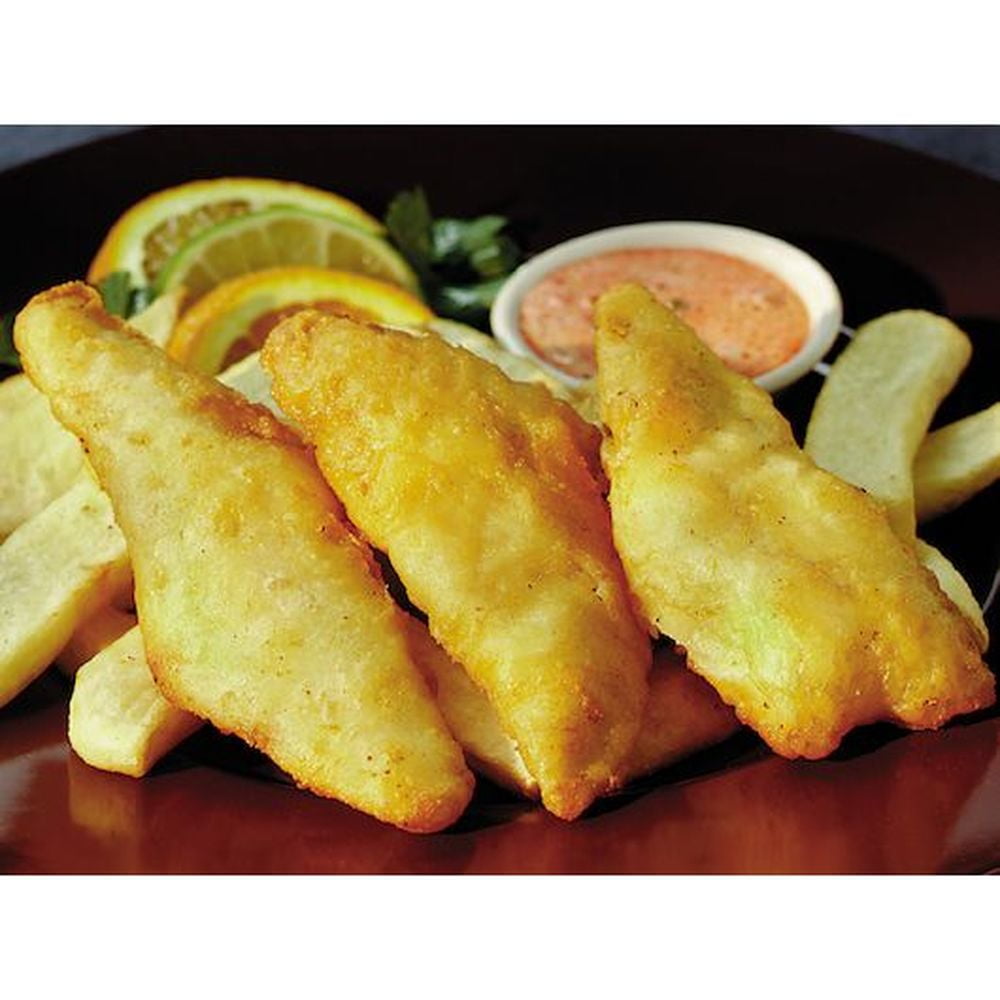 Pubhouse 2-3 Ounce Battered Natural Boneless Pollock Fillets, 10 Pound