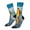 2 Black-2, variant on Monk Walking On Water Print Adult Socks for Men & Women,Calf Socks, Ankle Socks,Boots Socks,Breathable Casual Sock,Unisex Crew Socks