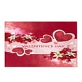 thumbnail image 2 of CADecor Valentine'S Day Card with Beautiful Flowers Bath Rug Bathroom Mat Doormat 30x18 inches, 2 of 2