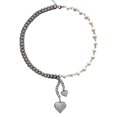 thumbnail image 1 of Statement Heart Necklace Chain Neckalce Fashionable Accessory Alloy Material Fashion Neck Jewelry for Fashion Outfits, 1 of 4
