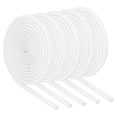 thumbnail image 1 of Uxcell 5Pcs Manga de Fuego de Aislamiento de Alambre, 5.28Ft-2.5mm ID Blanca, Manguito de Fibra de Vidrio Recubierto de Silicona de Alta Temperatura, 1 of 5