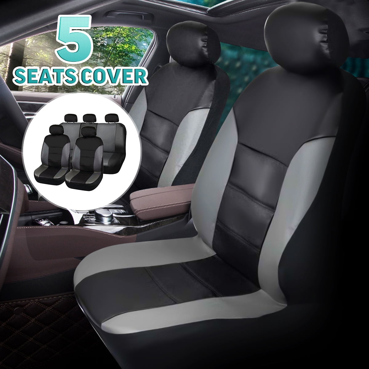 leather car seat covers walmart