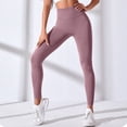 thumbnail image 5 of idosla Women Scrunch Butt Lifting Leggings for Women Seamless High Waisted Workout Yoga Pants Gym Booty Tights (Light Purple, L), 5 of 6