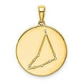 thumbnail image 6 of Sterling Silver Gold-plated and Cubic Zirconia Capricorn Zodiac Pendant, 6 of 6