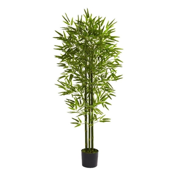 Nearly Natural 5ft Bamboo Tree UV Resistant (Indoor/Outdoor) in Green