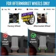 thumbnail image 2 of Wheel Accessories Parts 24 Pcs M14x1.5 14x1.5 Thread Short Truck 1.50" Long Lug Nuts Black 7 Spline Fits Jeep Wagoneer Grand Wagoneer 2019+ Ram 1500, 2 of 6