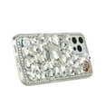 thumbnail image 5 of For iPhone 14 PRO MAX Case Full Diamond Bling Cover with Faux Jewel Ornaments, 5 of 5