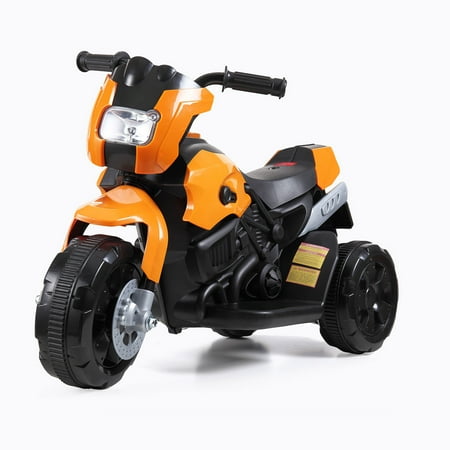 

Gift for Kid! Kids Motorcycle 6V Ride On Chopper Motorcycle w/Horn & Headlight Foot Pedal Switch 3-Wheels Electric Motorcycle for Kids 3-5 Gift for Boys Girls