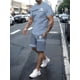 thumbnail image 4 of Ropa deportiva para hombre, camiseta de manga corta y pantalones cortos, traje completo de verano de 2 piezas, traje deportivo informal a la moda para correr, novedad de 2024, 4 of 4