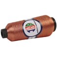 thumbnail image 2 of IBA Indianbeautifulart EmbroideryZari2 ply Thread For Sewing MachinePeachMetallicThread ForEmbroideryNeedle Work 5000M Spool, 2 of 6
