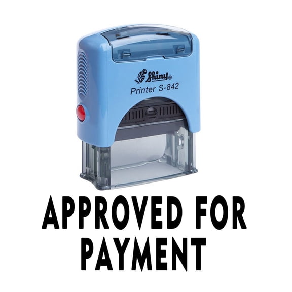 Printtoo APPROVED FOR PAYMENT Self Inking Rubber Stamp Office Stationery Shiny Stamp