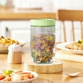 thumbnail image 5 of PuSpu Stackable Glass Jar 13.5x8cm Clear Glass 1Pcs Airtight Sealed Kitchen Pantry Snacks Dried Fruit Food Storage Container Cute Pet Design Space Saver, 5 of 6