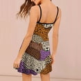 thumbnail image 2 of Leopard Print Colorful Animal Pattern Summer Dresses For Women A-line Dress Sleeveless Dress, 2 of 6
