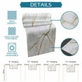 thumbnail image 5 of Table Runner Dresser Scarf 18 x 72 Inch Grey Gold Marble Gold Lines Abstract Art Modern Table Runners Non-Slip Heat Resistant Kitchen Dining Table Decor for Indoor Outdoor Home Party Decoration, 5 of 7