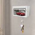 thumbnail image 4 of Car Garage Key Holder with Opening Door Adhesive Wall-Mounted Organizer Dual-purpose Decorative Hook for Home Office, 4 of 7