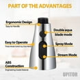 thumbnail image 6 of UPITOR Kitchen Faucet Sprayer Head Replacement with 720° Rotating, Three Function Pull Down Spray Head, G1/2 Connector, 6 of 7