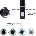 thumbnail image 4 of MesaSe WiFi USB Digital Microscope 50x to 1000x Magnification Mini Pocket Handheld Wireless Endoscope 8 LED  Metal Stand Compatible with All, 4 of 7