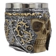 thumbnail image 2 of Ebros Skull With Battle Helmet Tea Coffee Cup Mug 8oz (2 Pieces), 2 of 7