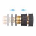 thumbnail image 4 of PEONAVET Water Connector 3/4 Inch Garden Hose Fitting Quick Connector Male and Female Set, 2 Set, 4 of 9