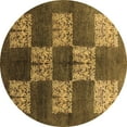 thumbnail image 1 of Ahgly Company Indoor Round Oriental Brown Industrial Area Rugs, 8' Round, 1 of 4