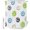 White, variant on Small Stall Shower Curtain 36x72 Inch Narrow Half Size Polka Dots Abstract Bath Curtains Bathroom Decor, Modern Concentric Circles Blue Pink Waterproof Fabric Shower Curtain Set with Hooks 36 Inch