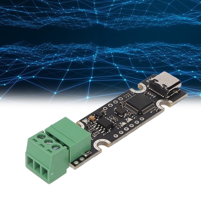 USB To Can Adapter, Type C Interface USB To CAN Converter Adapter Module Practical 3 Pin Terminal for 3D Printer