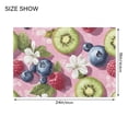 thumbnail image 4 of Yayeee Bath Rug for Bathroom Floor Non Slip Rectangle Fluffy Soft Absorbent Mat, 16"x24", Pink Blueberries, 4 of 7
